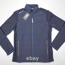 RLX Ralph Lauren Golf Navy Blue New England Prep Full Zip Jacket Men's Size S