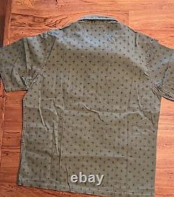 RRL Double RL Ralph Lauren Military Inspired Print Camp Shirt M