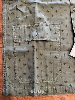 RRL Double RL Ralph Lauren Military Inspired Print Camp Shirt M