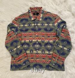 RRL Double RL Ralph Lauren New Jacquard Southwestern Camp Shirt Blanket Aztec 1