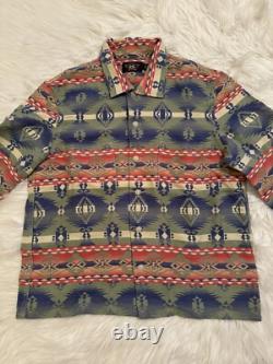 RRL Double RL Ralph Lauren New Jacquard Southwestern Camp Shirt Blanket Aztec 1