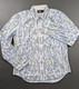 Rrl Ralph Lauren Embroidered Shirt Size 1 White Blue Green Floral Msrp $395 Nwt