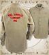 Rrl Ralph Lauren Mens Khaki Heavy Herringbone Twill Embroidered Overshirt Jacket