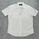 Rrl Ralph Lauren Shirt Adult Medium White Button Up Cotton Pockets Mens M New