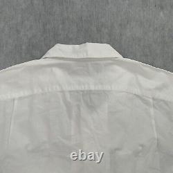 RRL Ralph Lauren Shirt Adult Medium White Button Up Cotton Pockets Mens M NEW