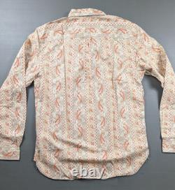 RRL Ralph Lauren Shirt M Paisley Print 100% Cotton Western Workwear Boho Vintage