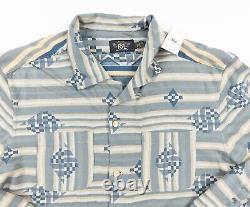 RRL Ralph Lauren Shirt Mens 2XL XXL Button Up Knit Jersey Navajo Double RL NEW