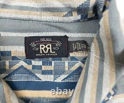 RRL Ralph Lauren Shirt Mens 2XL XXL Button Up Knit Jersey Navajo Double RL NEW