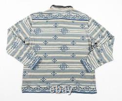 RRL Ralph Lauren Shirt Mens 2XL XXL Button Up Knit Jersey Navajo Double RL NEW