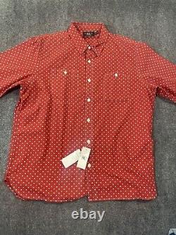 RRL Ralph Lauren Shirt Mens Xxl Polka Dot Western Cowboy