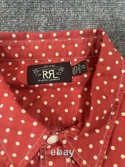 RRL Ralph Lauren Shirt Mens Xxl Polka Dot Western Cowboy