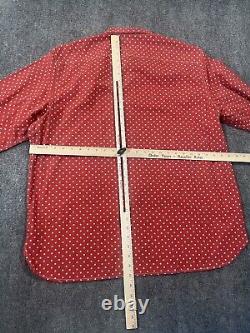 RRL Ralph Lauren Shirt Mens Xxl Polka Dot Western Cowboy