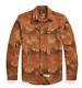 Rrl Ralph Lauren Floral Jacquard Cotton Workshirt-men- Xl