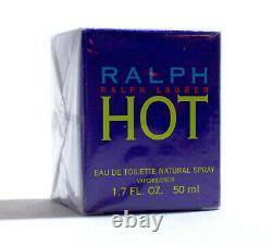 Ralph Hot Ralph Lauren Eau de Toilette Spray 1.7 oz/ 50 ml. New & Sealed. Rare