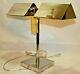 Ralph Lauren Agatha O' Bankers Dual Double Chrome Silver Banker's Desk Lamp New
