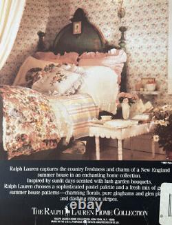 Ralph Lauren Allison Floral Flat Bed Sheet KING NEW