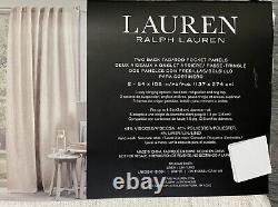 Ralph Lauren Belgian Linen 54 x 108 Curtain Panels 2 Window Curtains NEW
