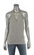 Ralph Lauren Black Label Grey Cashmere Halter Neck Tank Top Sweater L New $398