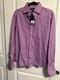 Ralph Lauren Black Label New W Tags Womans Purple Stripe Shirt Size 14 $345