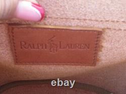 Ralph Lauren Brown Leather Crossbody Bag Vintage