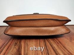 Ralph Lauren Brown Pebbled Leather Jamey Crossbody Handbag New With Dust Bag