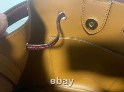 Ralph Lauren Carryover Andie Tote Drawstring Handbag Burgundy NEW