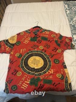 Ralph Lauren Casino Button Up Xxl / Very Rare Size /Mint Condition With The Tags