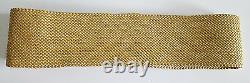 Ralph Lauren Collection Women's Gold Braided Leather Dress Belt Made In Italy