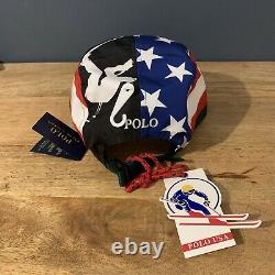 Ralph Lauren Cookie Polo Sport Suicide 92 Ski 5 Panel Cap Ltd Edition Rare Hat