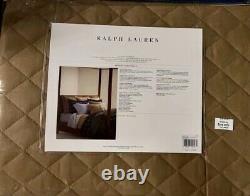 Ralph Lauren Cromwell Cotton King Quilted Coverlet $470 Camel New