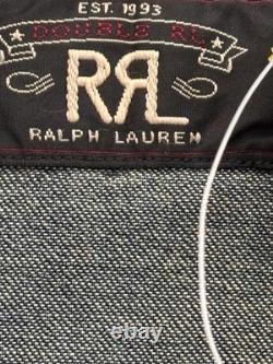 Ralph Lauren Double RL Pearl Snap Western Button Down LS Shirt Sz. Large New