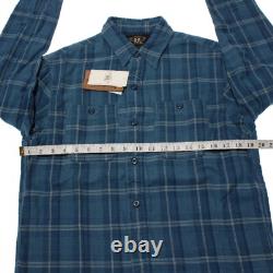 Ralph Lauren Double RL (RRL) NWT Casual Button Down Shirt Size S Blue Plaid