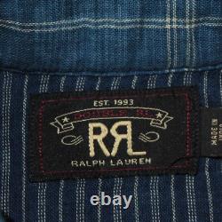 Ralph Lauren Double RL (RRL) NWT Casual Button Down Shirt Size S Blue Plaid