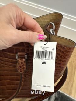 Ralph Lauren Embossed Leather Large Marcy Satchel