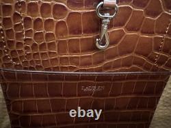 Ralph Lauren Embossed Leather Large Marcy Satchel