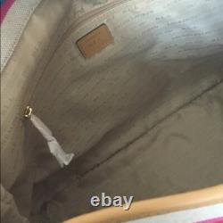 Ralph Lauren Genuine Striped Canvas Bag New With Tags