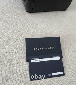 Ralph Lauren Hand Bag Crossbody Women's Velvet Made Italy BLACK NWT $1750
