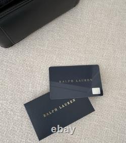 Ralph Lauren Hand Bag Crossbody Women's Velvet Made Italy BLACK NWT $1750
