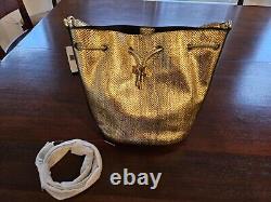 Ralph Lauren Holiday Gold Tote Purse Bag New With Tags