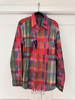 Ralph Lauren Ikat Plaid Print Shirt Size Large