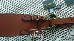 Ralph Lauren Lauren NWT Equestrian Wide Waist Leather Belt, Deep Saddle Size S