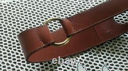 Ralph Lauren Lauren NWT Equestrian Wide Waist Leather Belt, Deep Saddle Size S