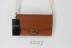 Ralph Lauren Leather Medium Adair Wallet Crossbody LAUREN TAN NWT