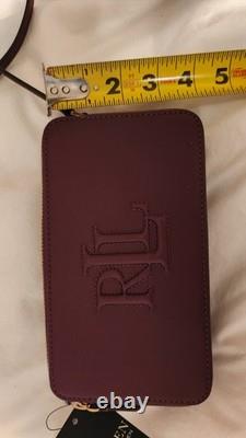 Ralph Lauren Leather Witley Burgundy Crossbody Purse NWT