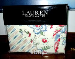 Ralph Lauren Lucie Floral One Full/queen Duvet Cover Set Cream Multi New