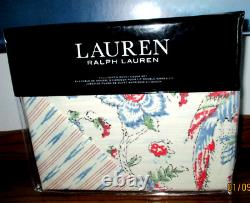 Ralph Lauren Lucie Floral One Full/queen Duvet Cover Set Cream Multi New