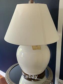 Ralph Lauren Mandarin Cream Crackled Ginger Jar Table Lamp Home Office Desk Lamp