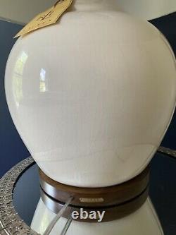 Ralph Lauren Mandarin Cream Crackled Ginger Jar Table Lamp Home Office Desk Lamp