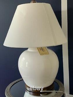 Ralph Lauren Mandarin Cream Crackled Ginger Jar Table Lamp Home Office Desk Lamp