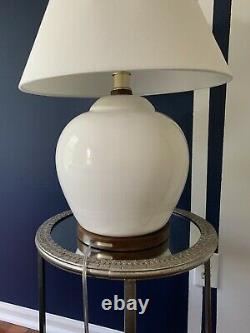 Ralph Lauren Mandarin Cream Crackled Ginger Jar Table Lamp Home Office Desk Lamp